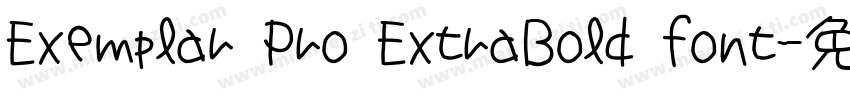 Exemplar Pro ExtraBold font字体转换
